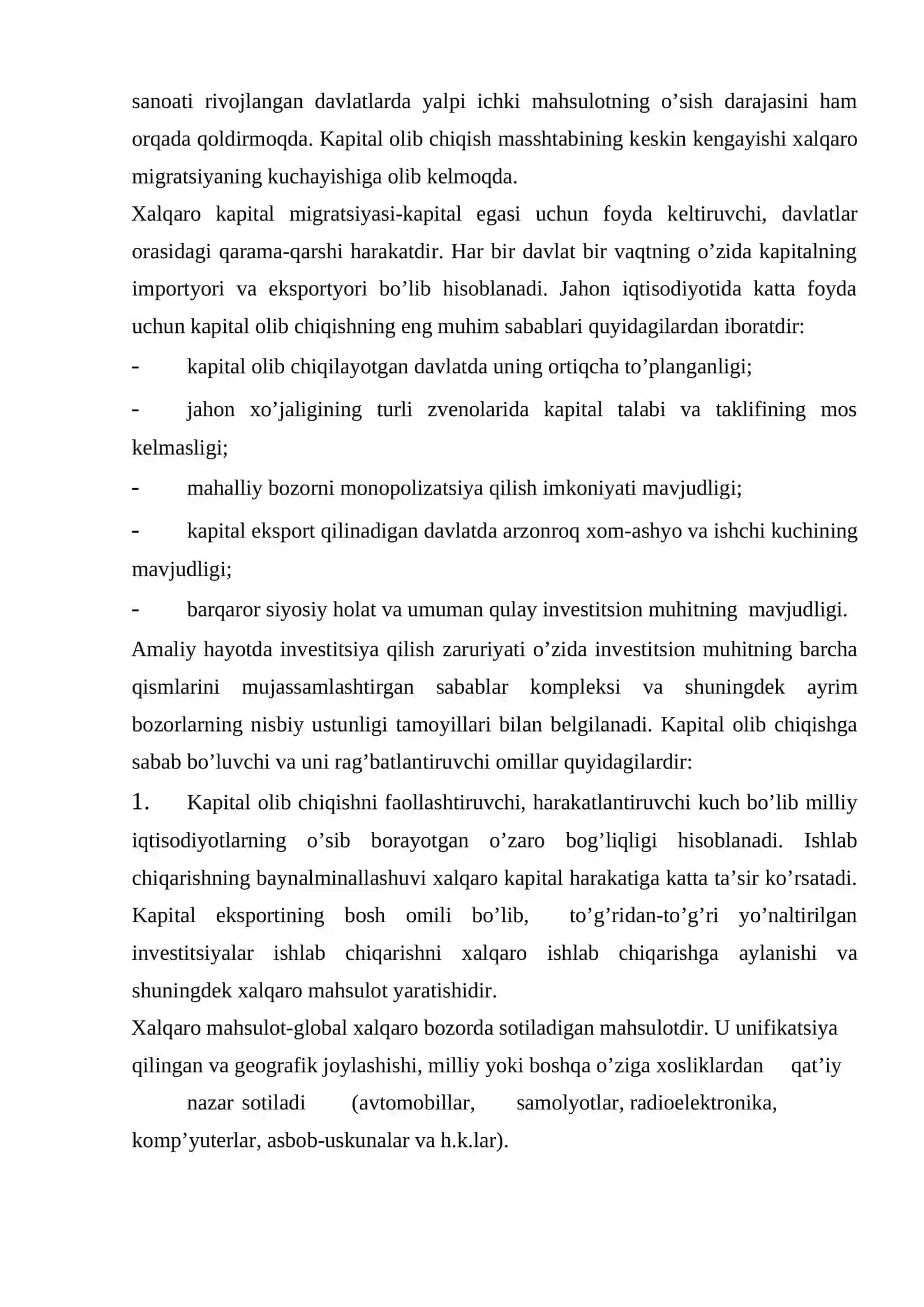 Xalqaro kapital migratsiyasi 3