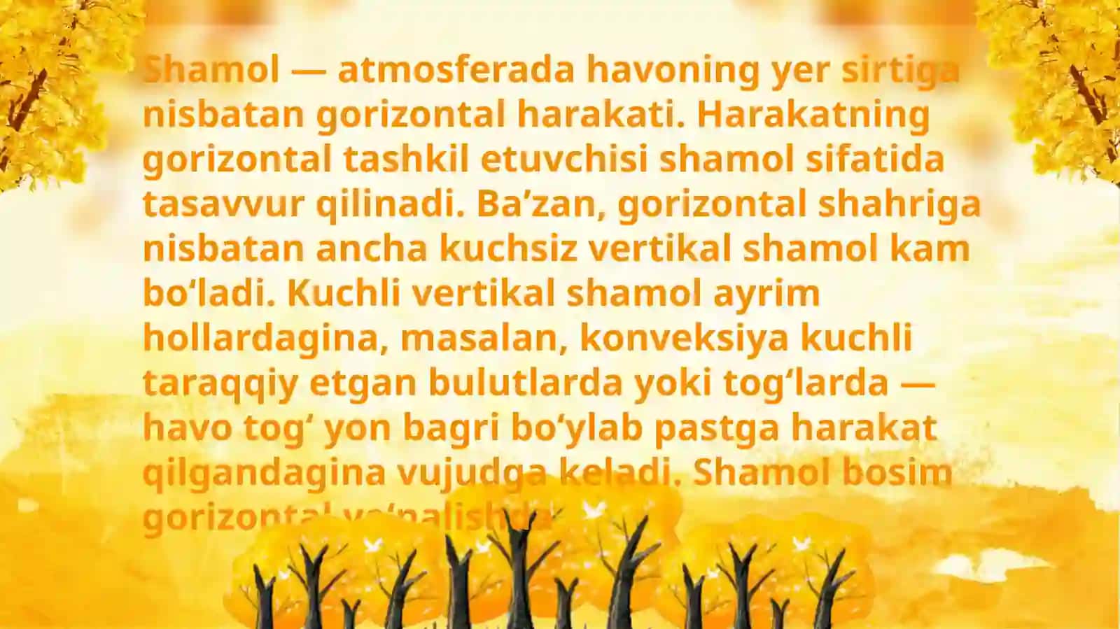 Shamolni o'rmonga ta'sirini o'rganish 3