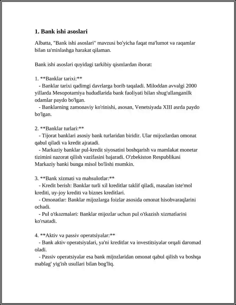 Bank ishi asoslari 3