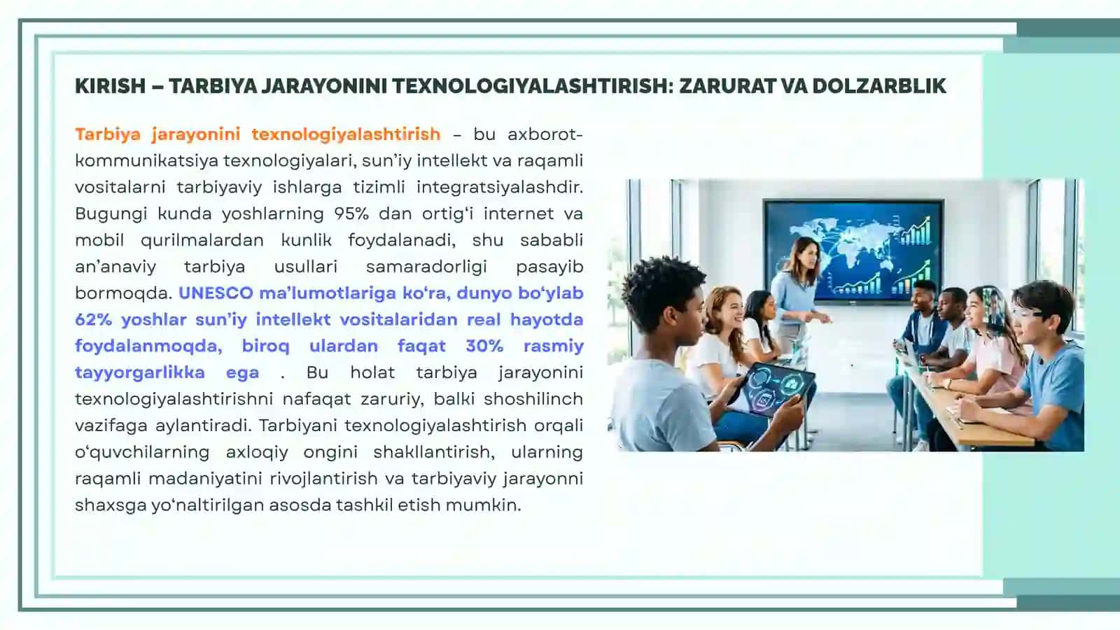 TARBIYA JARAYONINI TEXNOLOGIYALASHTIRISH 3