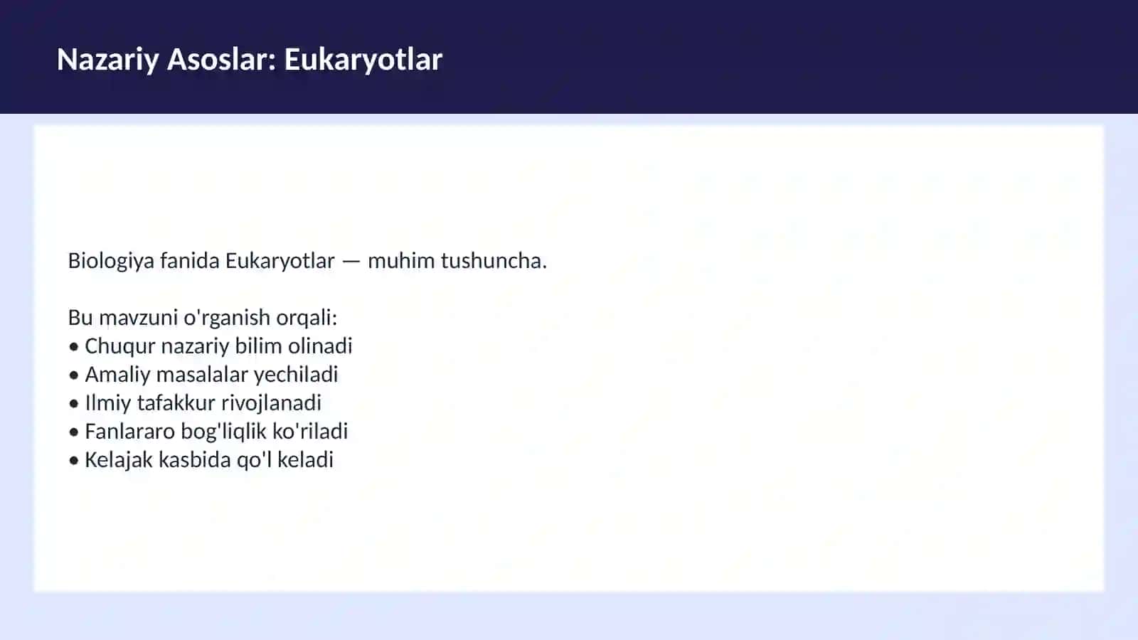 Hujayra tuzilishi 3