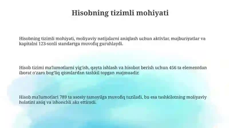 Tilning sistematik tabiati 3