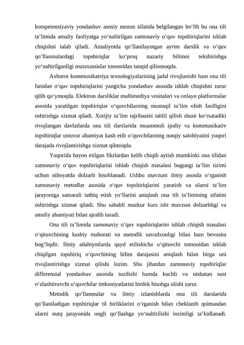 Zamonaviy o‘quv topshiriqlarini ishlab chiqishning nazariy asoslari 3