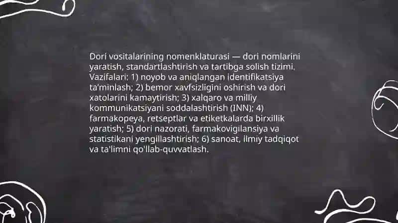 Dori vositalarining nomenklaturasi 3