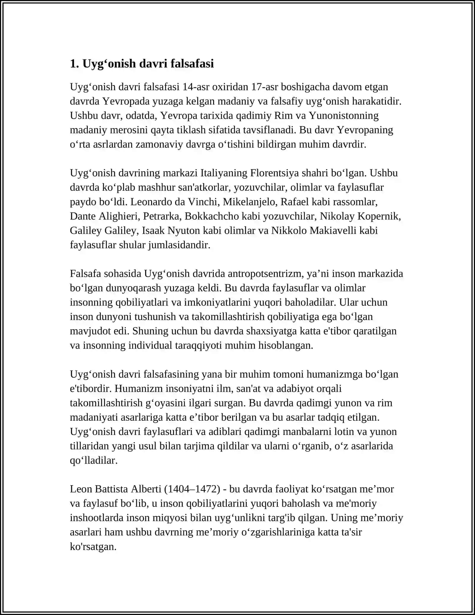 GʻARBIY YEVROPADA UYGʻONISH DAVRI ILM-FANI 3