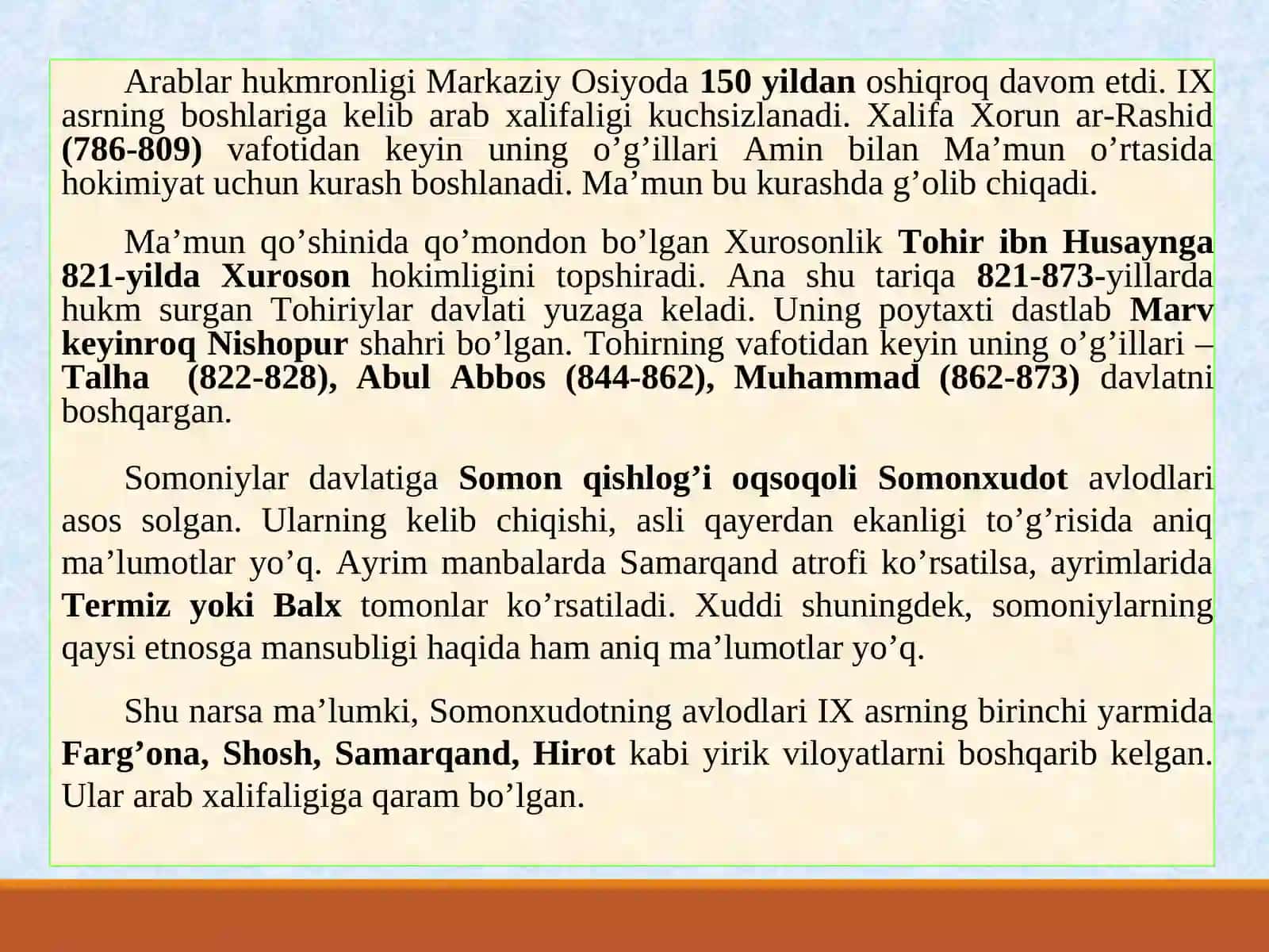 O‘rta Osiyoning o‘rta asrlardagi tarixiy geografiyasi 3