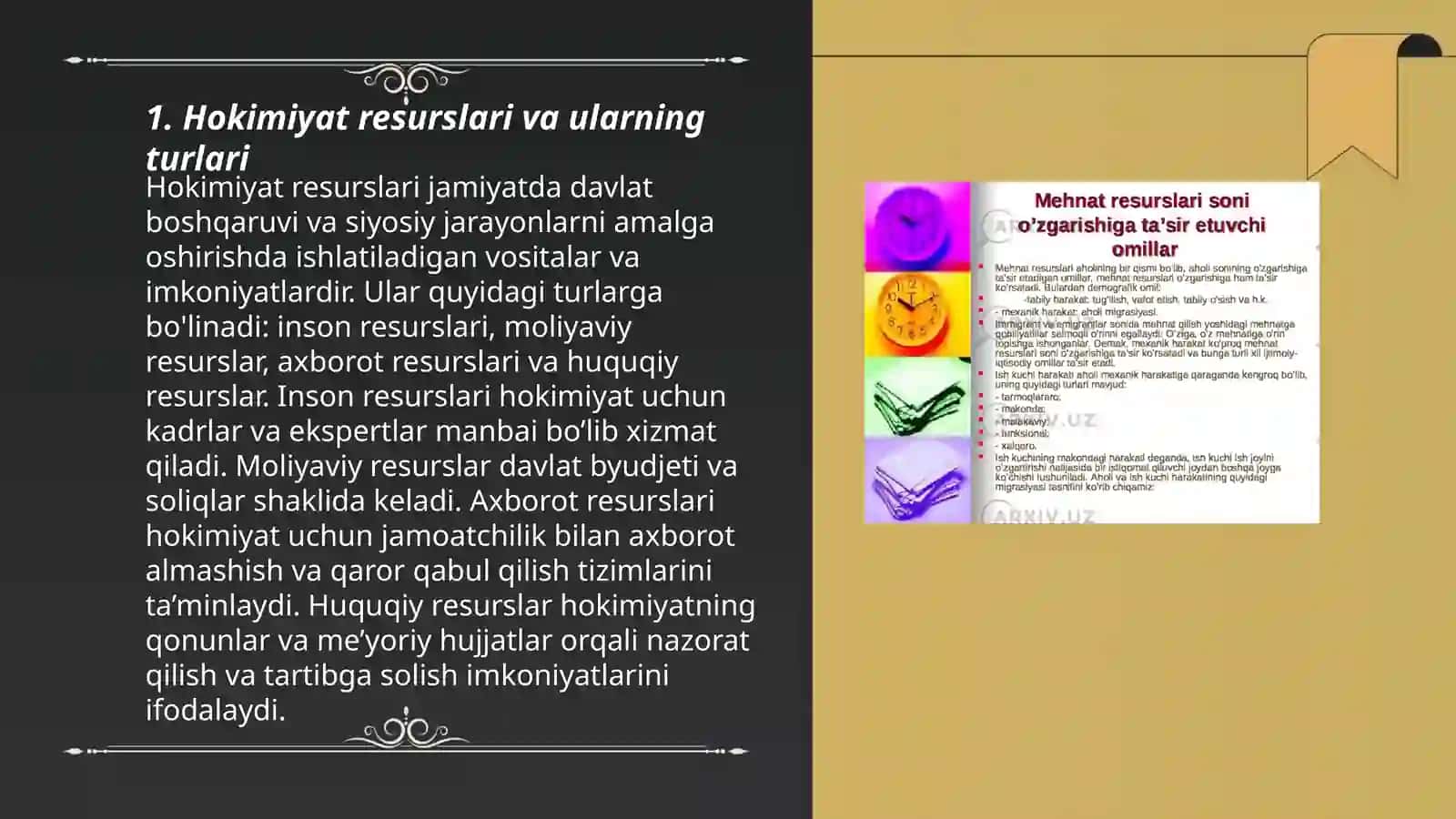 Hokimiyat resurslari 3