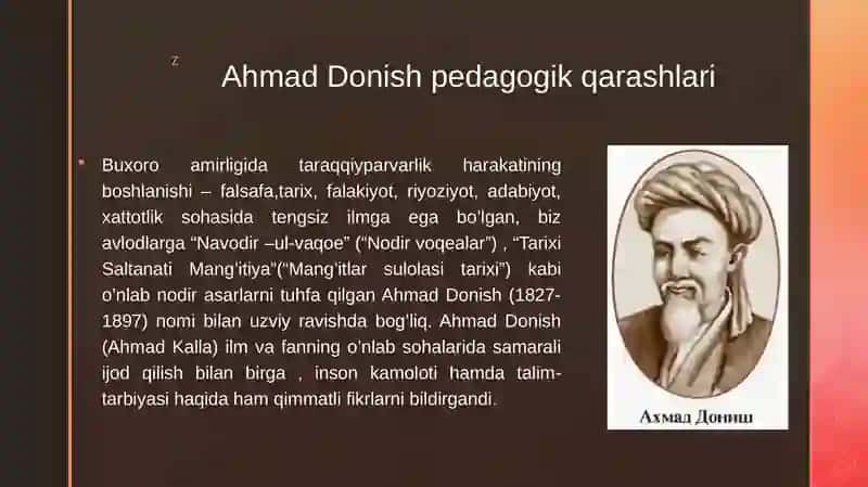Ahmad Donish pedagogik qarashlari 3