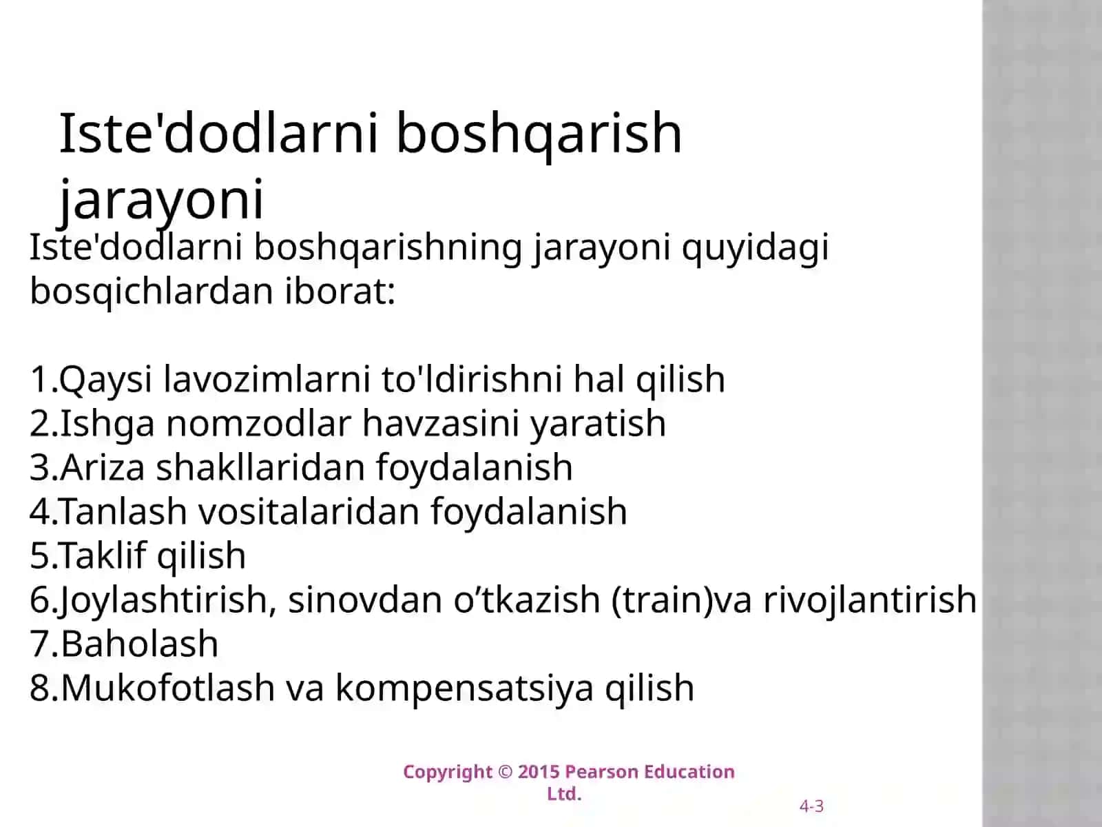 Ish tahlili va Iste'dodlarni boshqarish 3