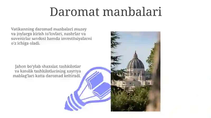 Vatikan iqtisodiyoti 3