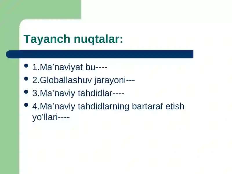 Globallashuv jarayonida ma’naviyatga taxdid 3