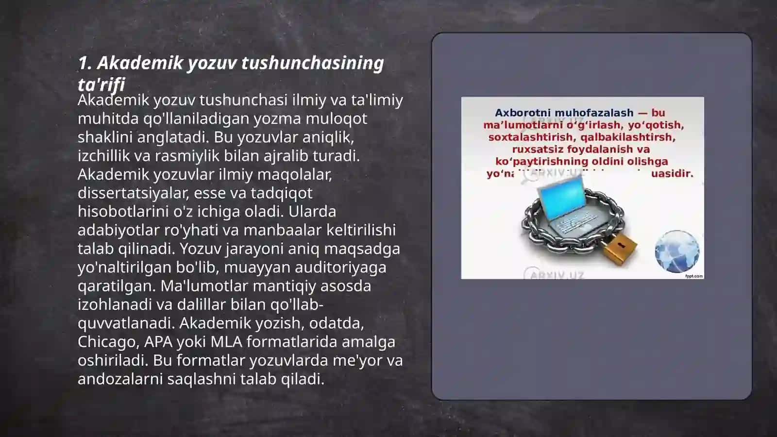 Akademik yozuv tushunchasi 3