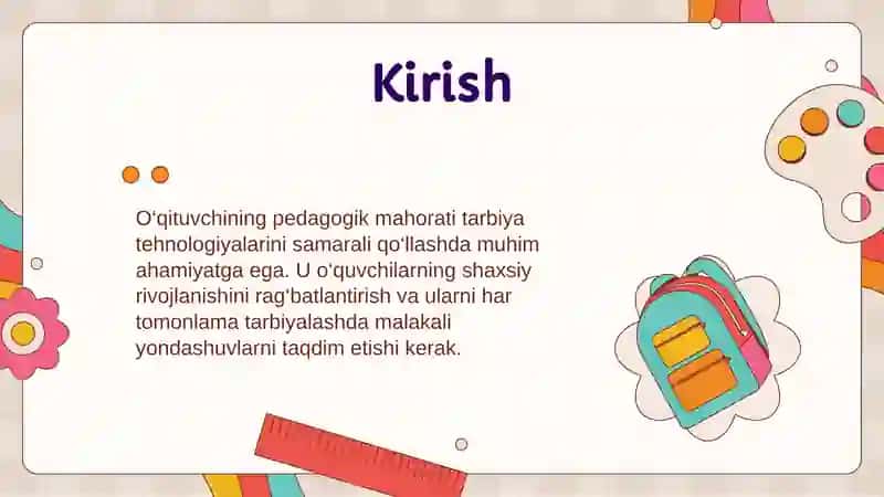 Pedagogik mahorat asoslari 3