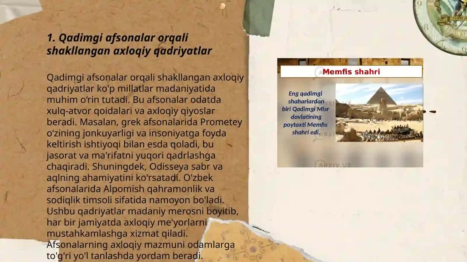 Qadimgi afsonalar va satrlarning tarbiyaviy ahamiyati 3