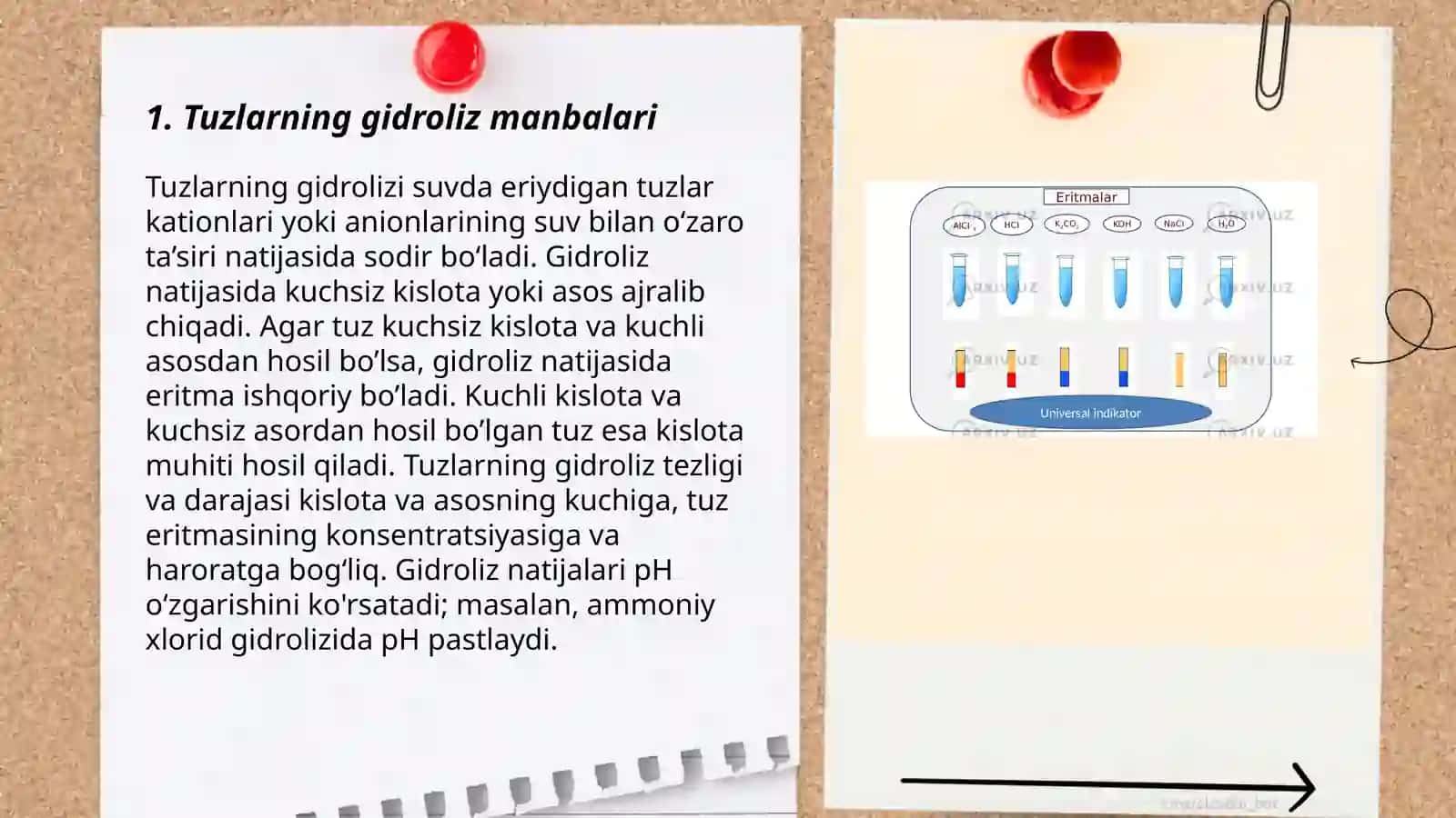 Tuzlar gidrolizi 3
