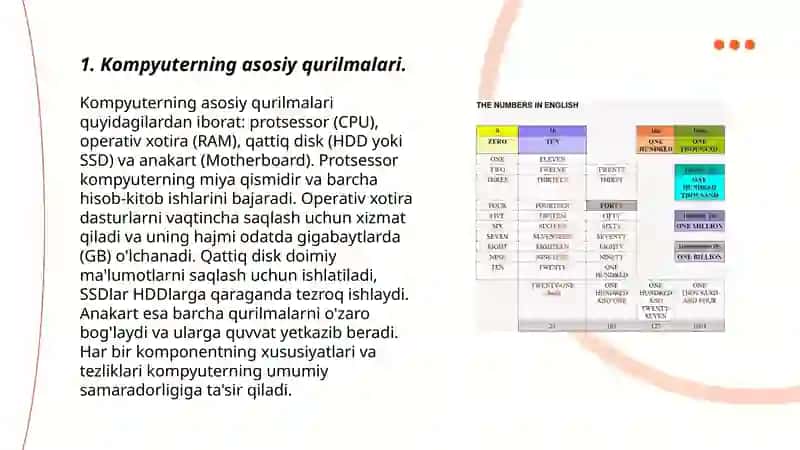 Kompyuterning asosiy va qõshimcha qurilmalari 3