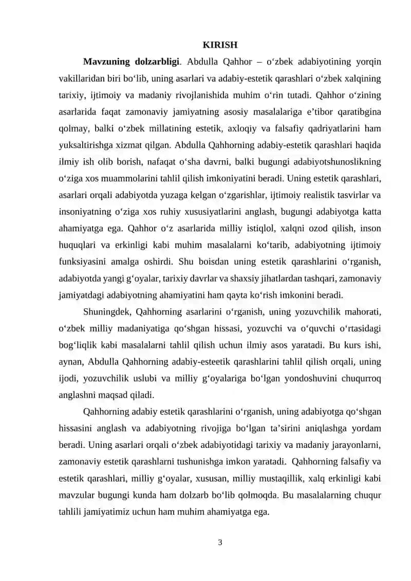 ABDULLA QAHHORNING ADABIY-ESTETIK QARASHLARI 3