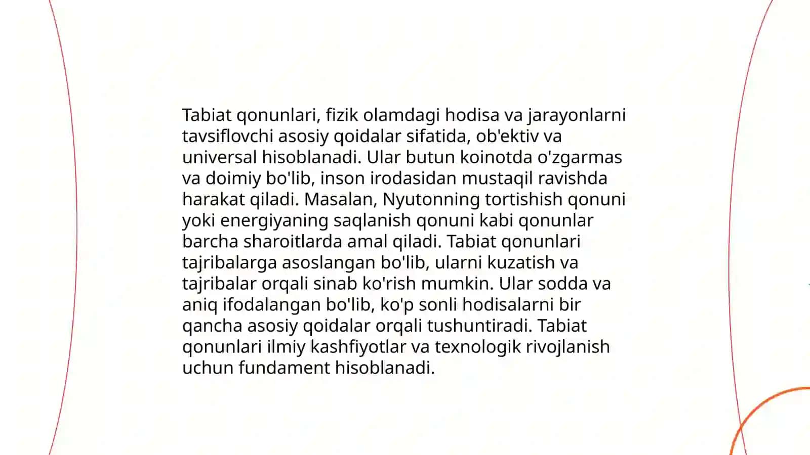 Tabiat va jamiyat qonunlarining xususiyatlari 3