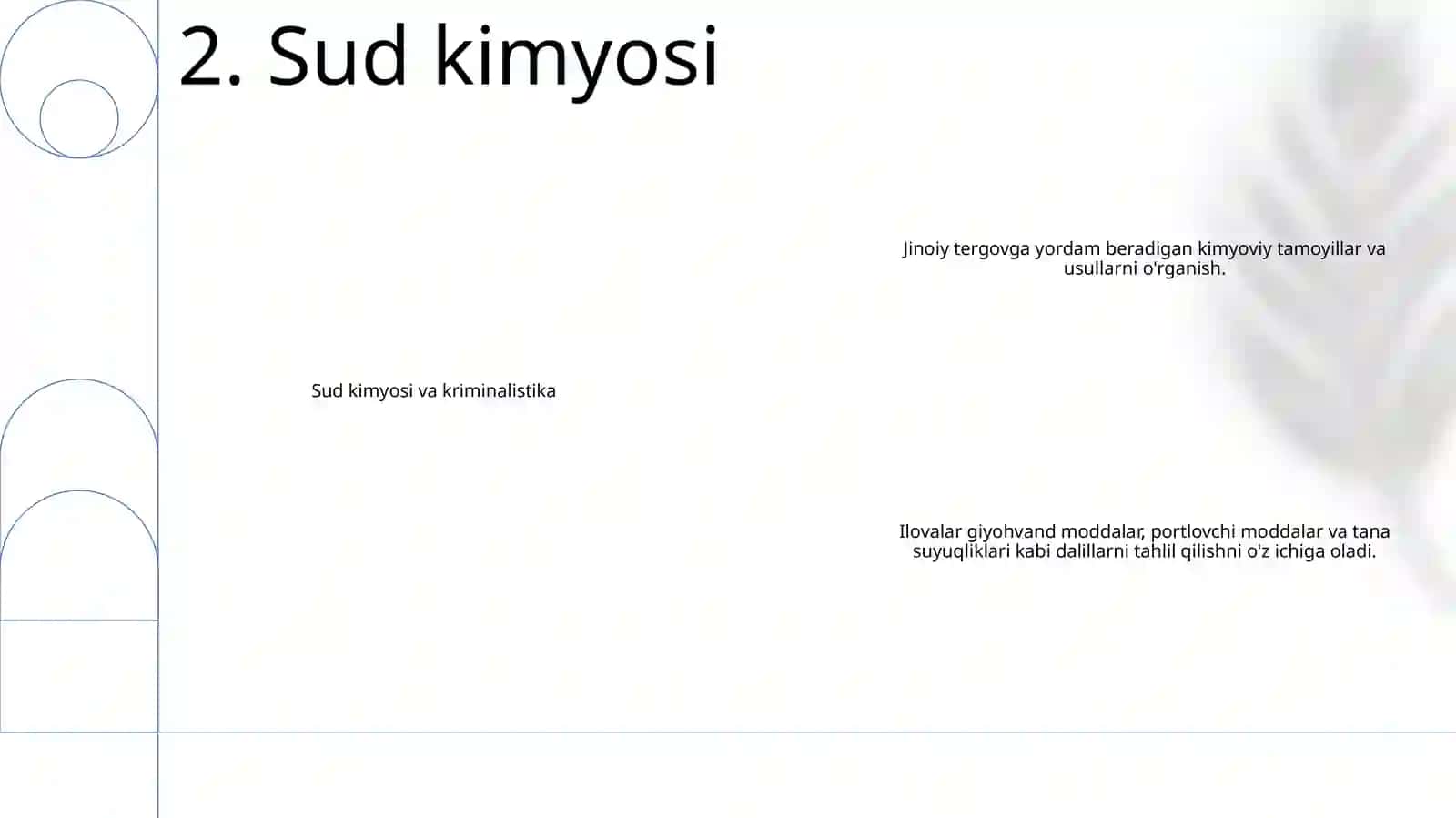 Kriminalistikada Kimyoning OʻRbi 3