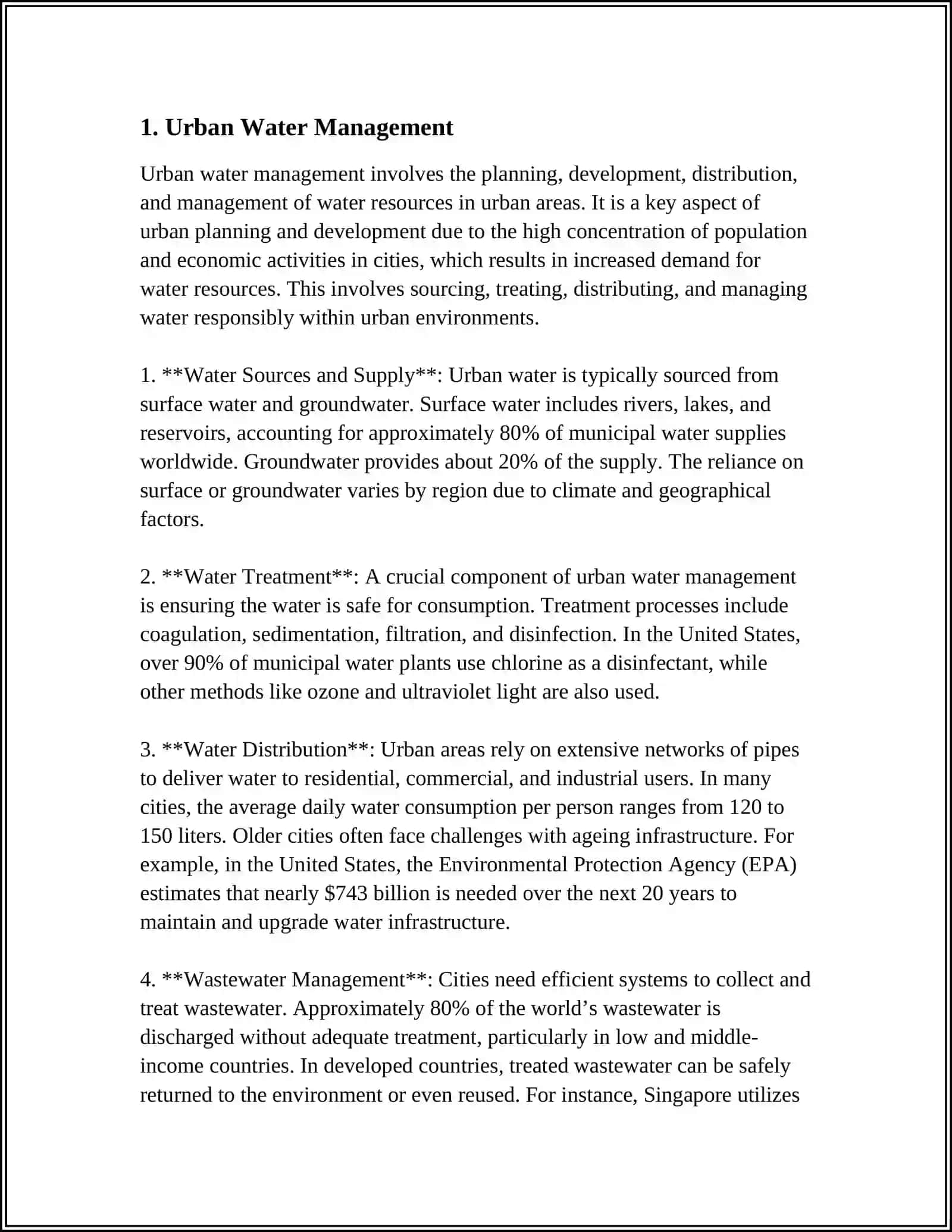 Urban Water Management 3