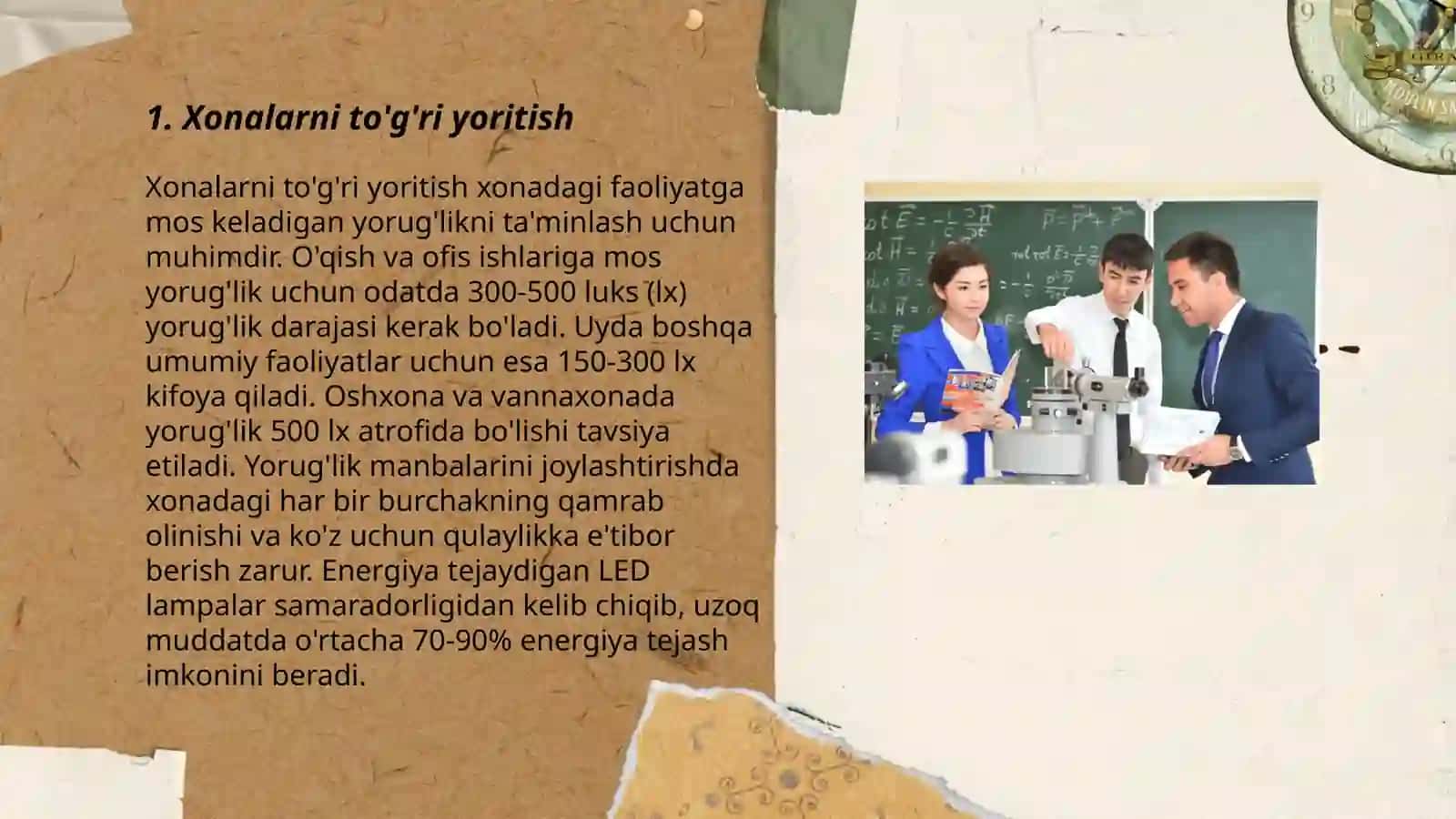 Xonalarni to'g'ri yoritish 3