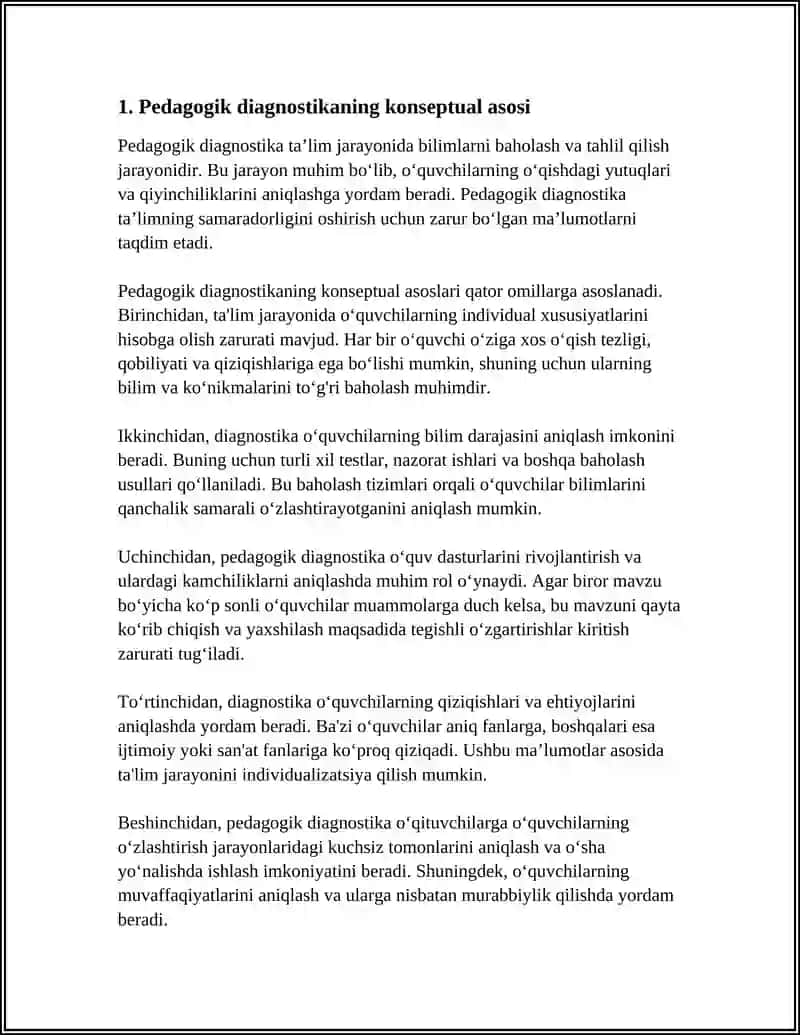 PEDAGOGIK DIAGNOSTIKANING MAZMUNI VA AHAMIYATI 3