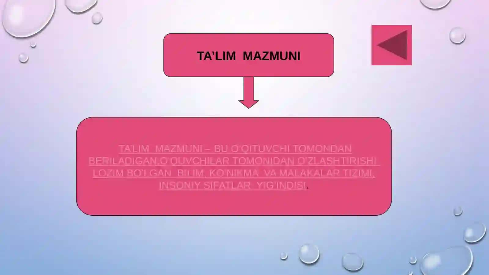 TA'LIM MAZMUNI 3