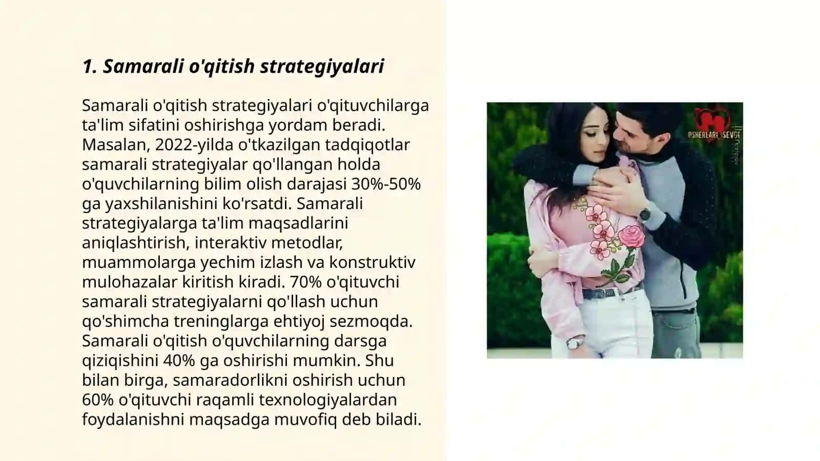Samarali o'qitish strategiyalari 3