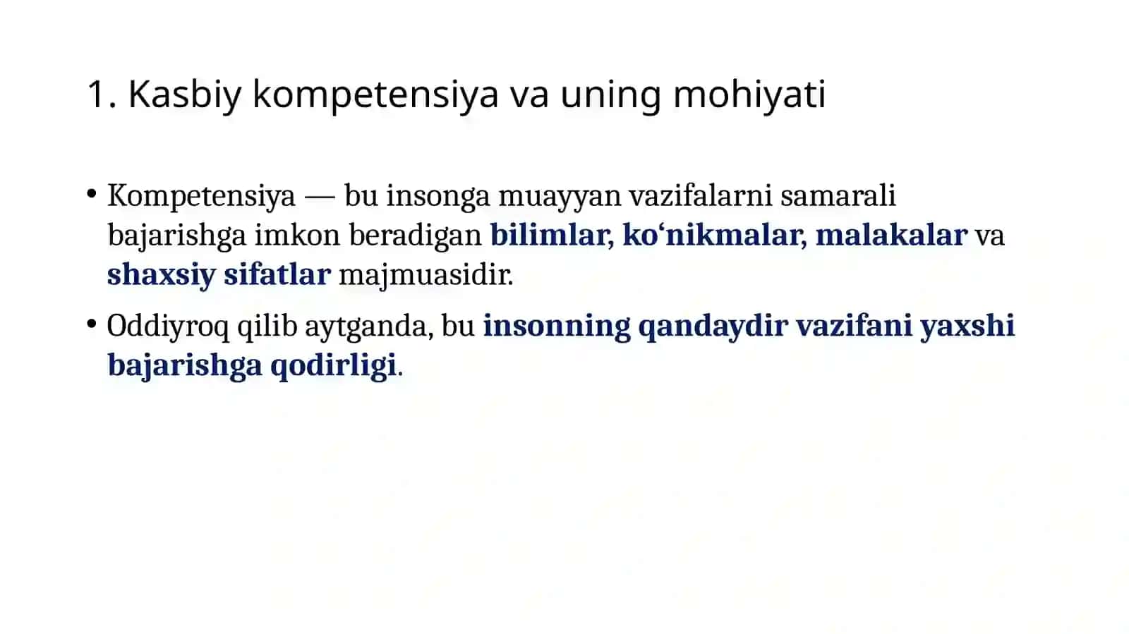 Kasbiy kompetensiya va uni rivojlantirish yo‘llari 3