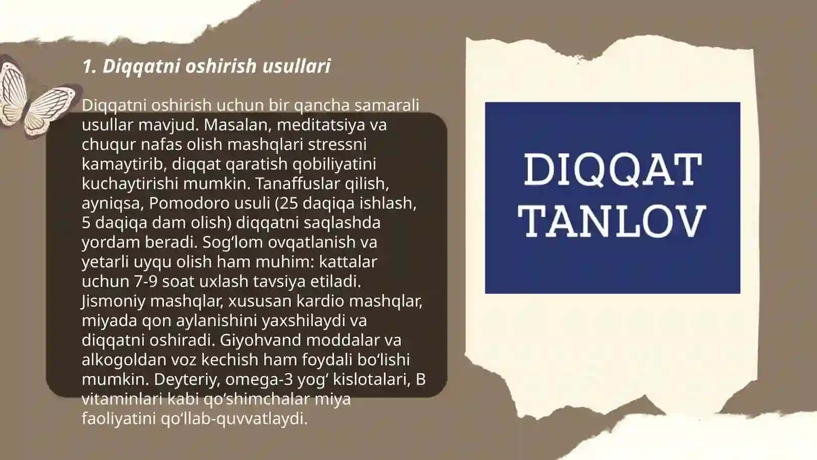 Diqqatni oshirish usullari 3