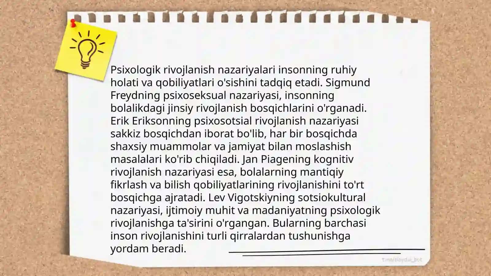 Psixik rivojlanish va uni davrlashtirish muammosi 3