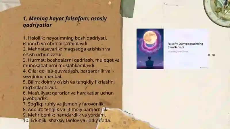 Mening hayot falsafam 3