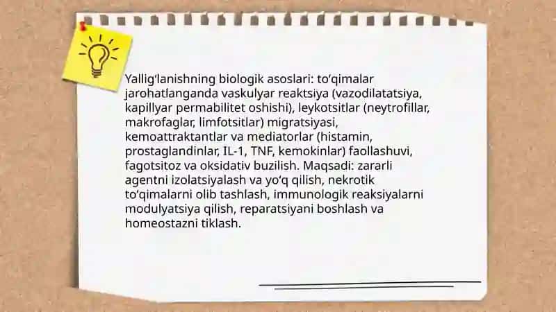 Yalligʻlanish va reparatsiya 3