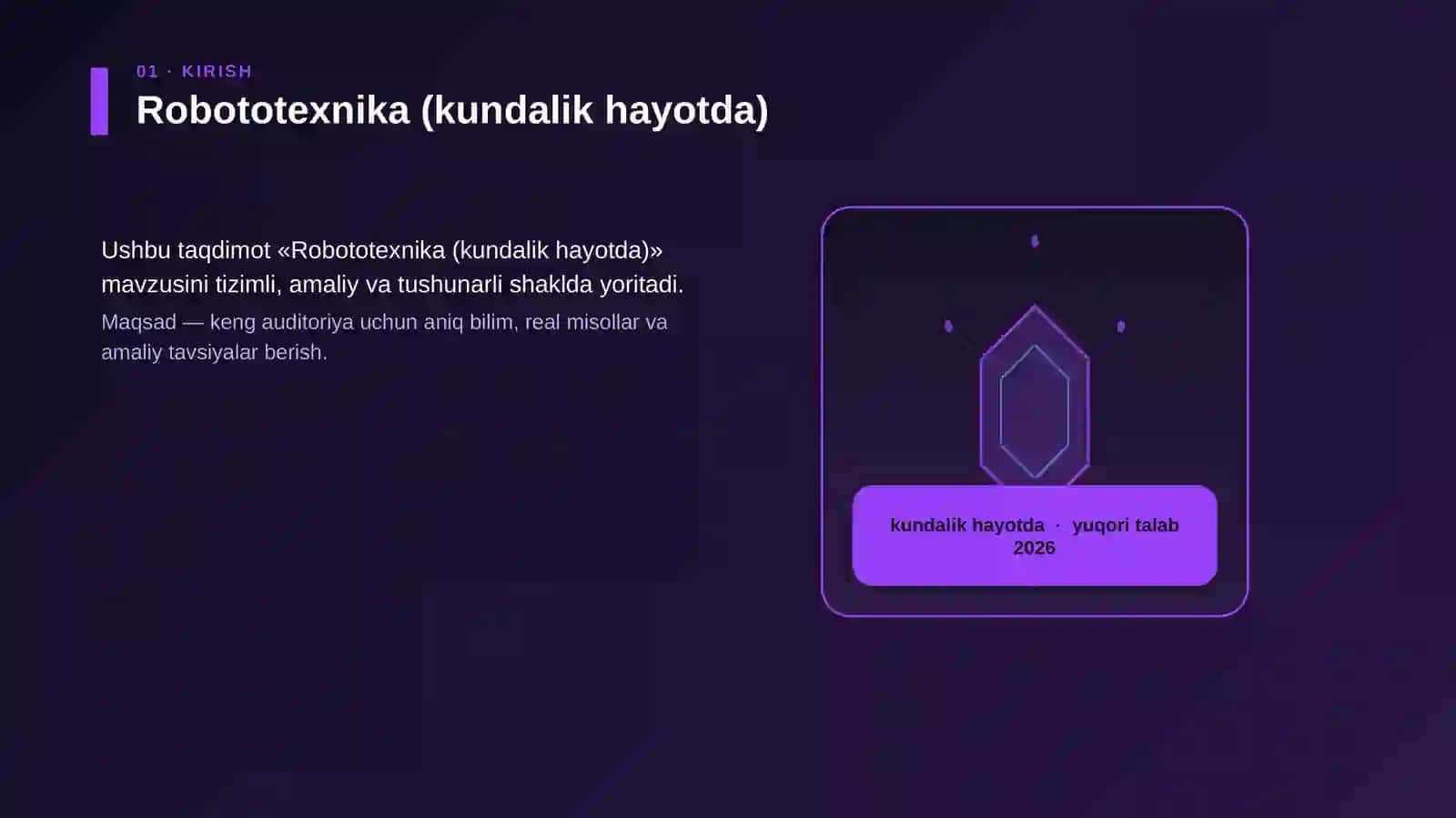 Robototexnika (kundalik hayotda) 3