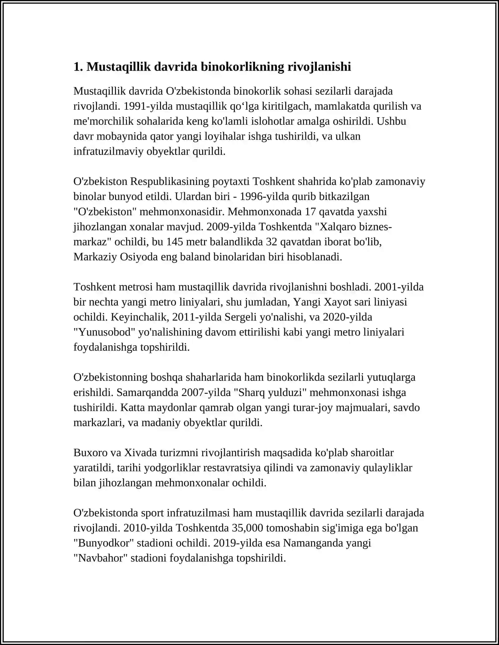 MUSTAQILLIK YILLARIDA BINOKORLIK VA MEMORCHILIK 3