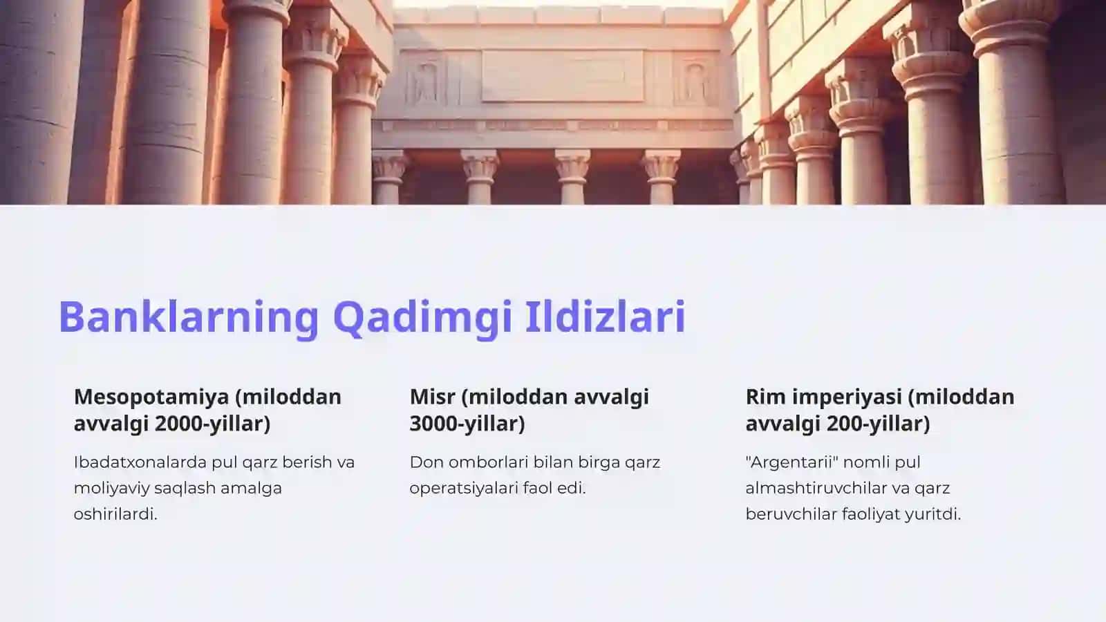 Banklarning Kelib Chiqishi va Bank Tizimi 3