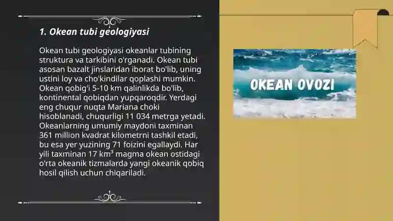 Okean va dengizlarning geollogik ishi 3