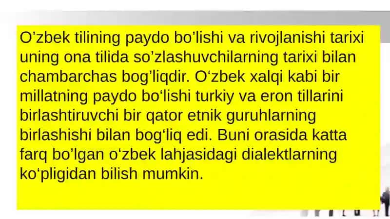 O`zbek tili tarixi Oraliq nazorat 3