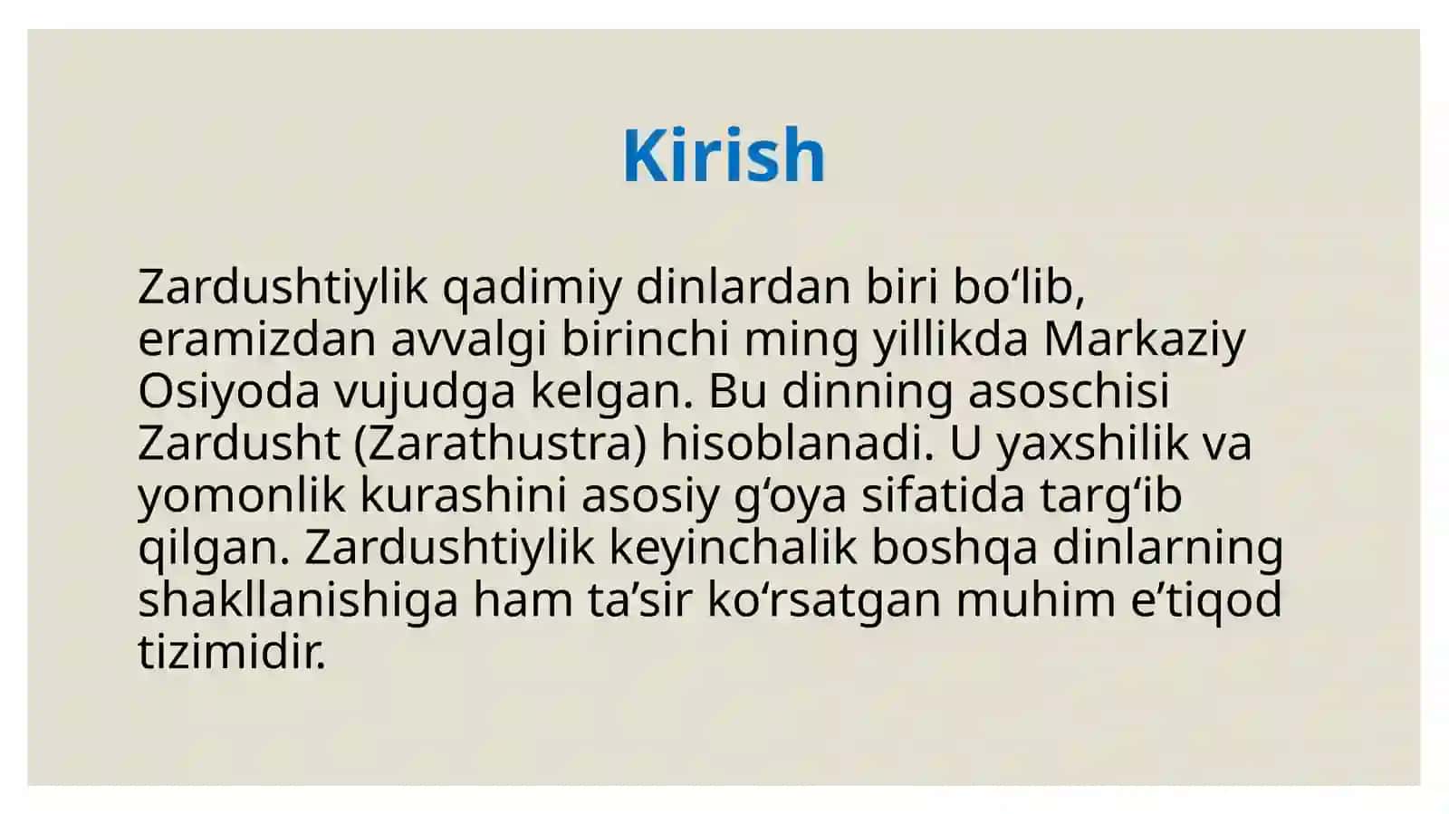 Zardushtiylik Dini 3