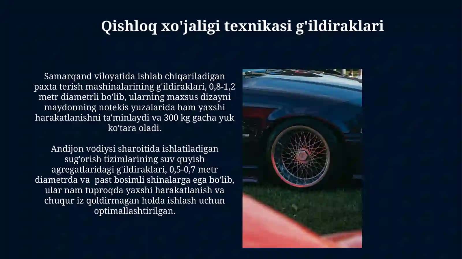 Qishloq xo'jaligi texnikasi g'ildiraklari 3