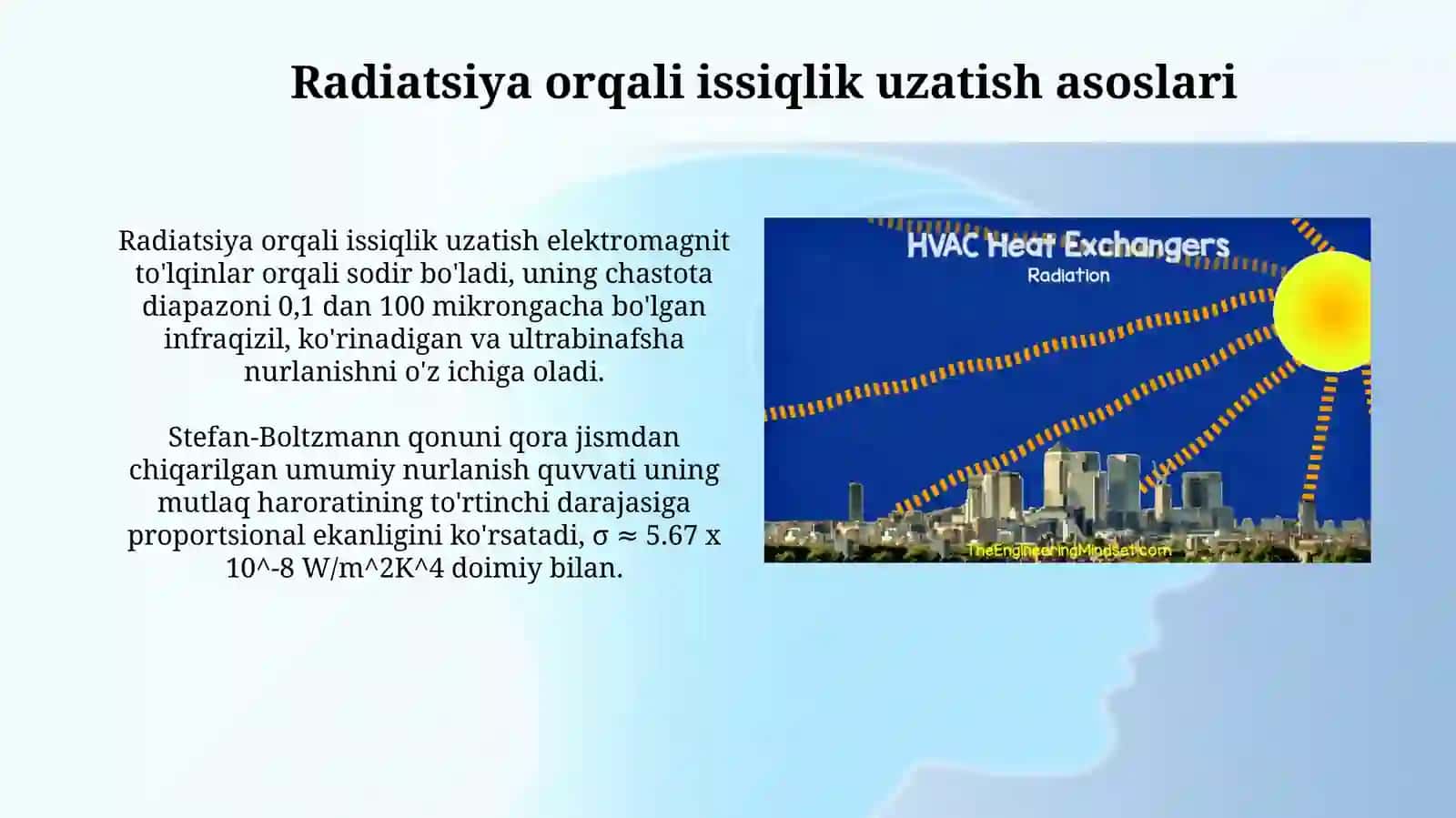 Nurlanish orqali issiqlik almashinuvi 3
