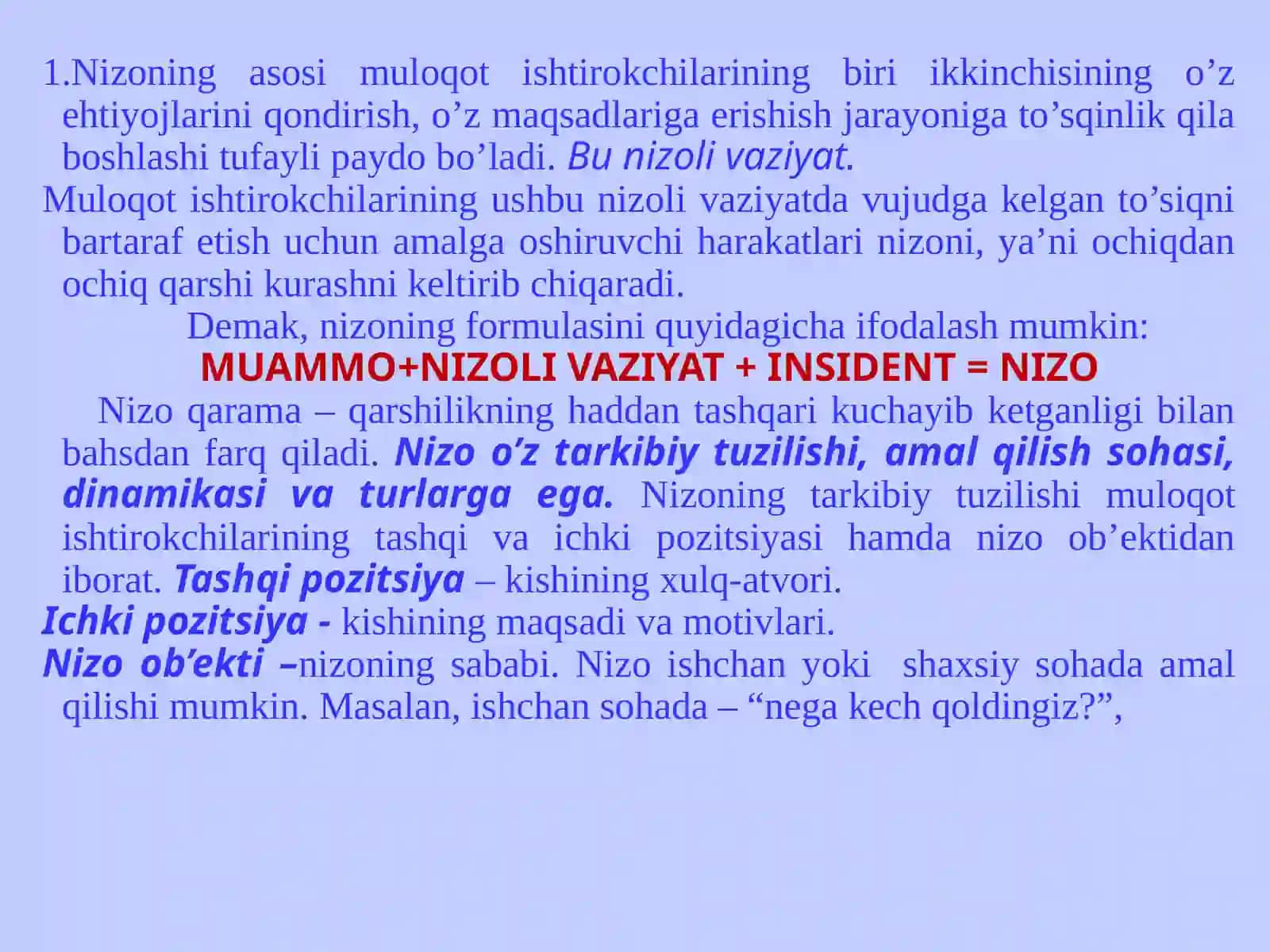 OILAVIY NIZOLAR VA ULARNING TURLARI 3