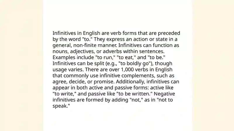 Non-finite forms of the verb 3