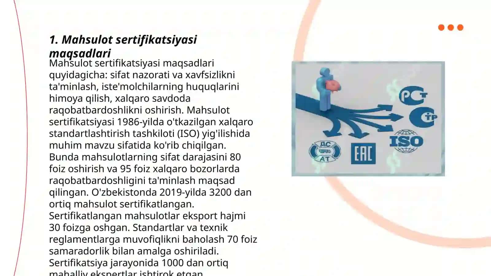 Mahsulot, xizmat sertifikatsiyasini tashkil etish 3
