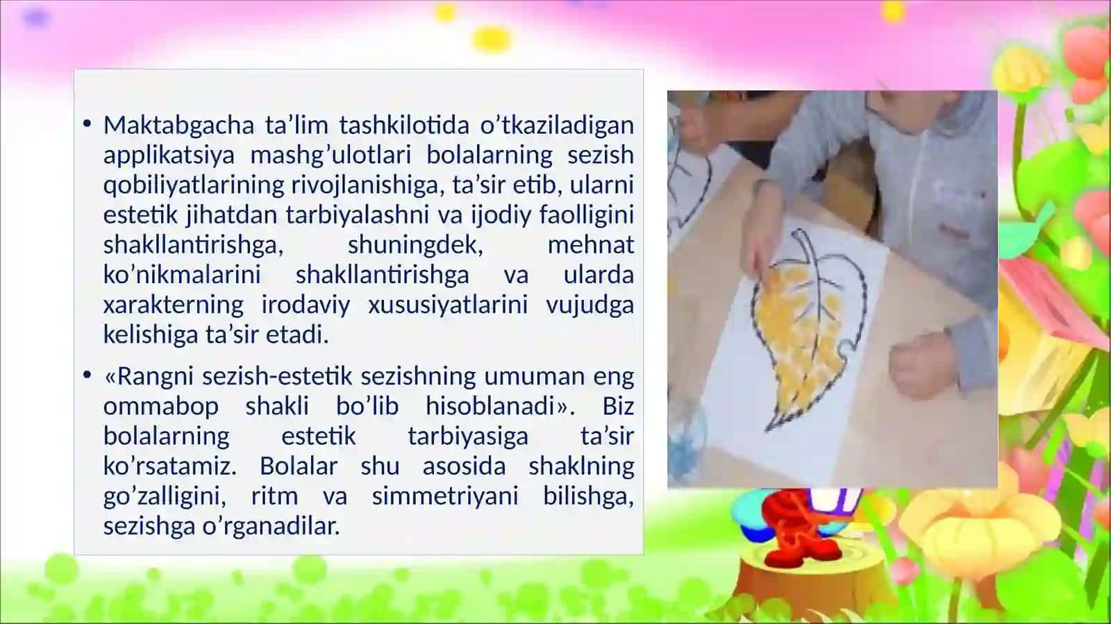 Applikatsiyada qirqishni har xil usullarini bajaring (kichik guruhda) 3