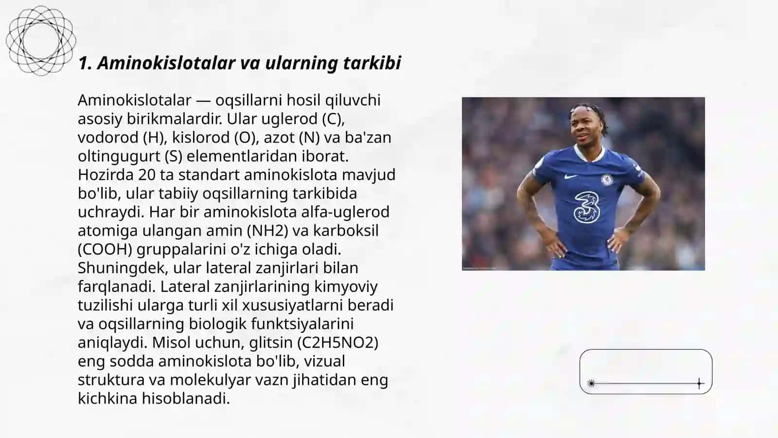 Aminokislotalar va ularning tarkibi 3