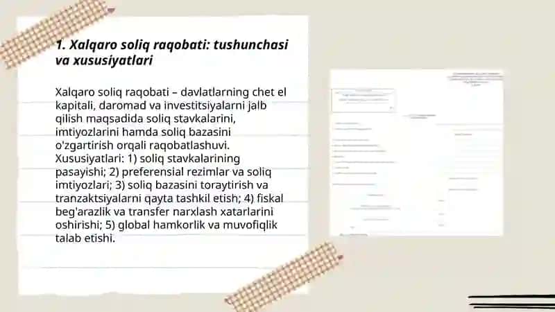 Xalqaro soliq raqobati 3