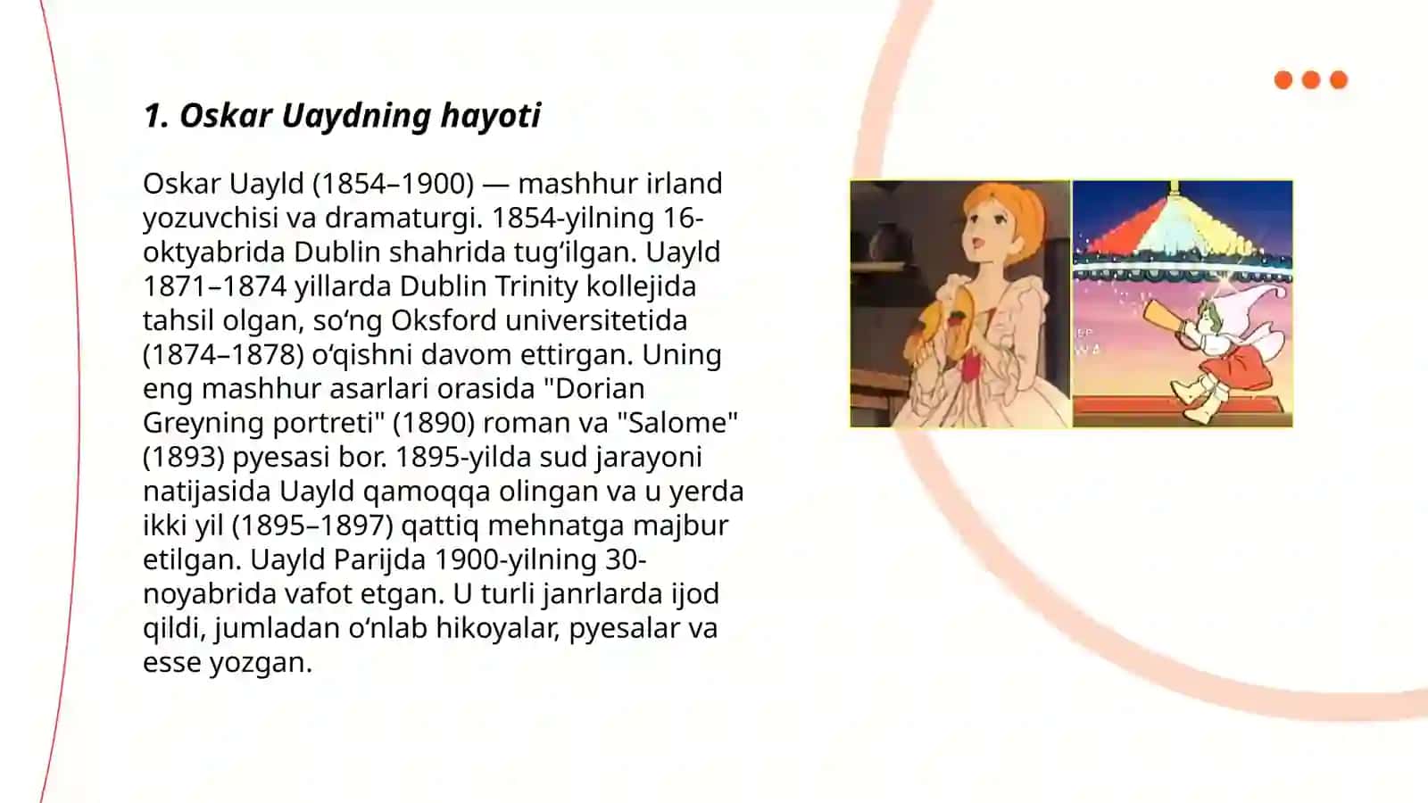 Oskar Uald ertaklari 3
