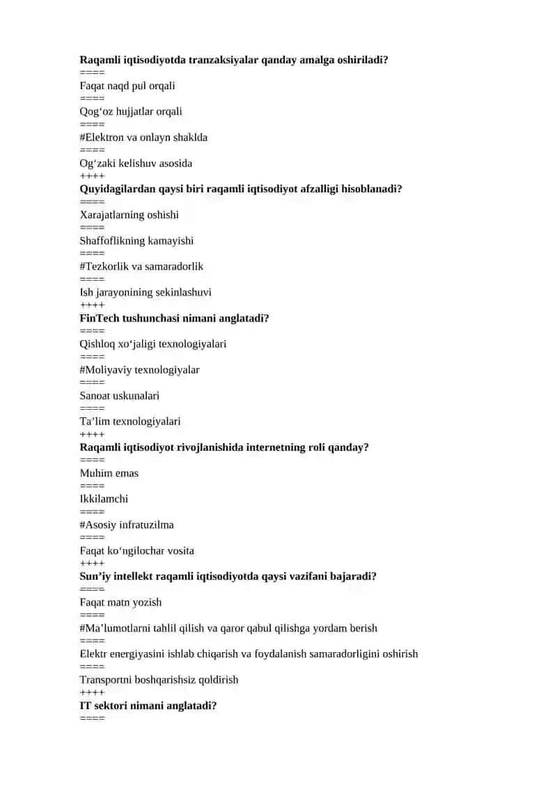 RAQAMLI IQTISODIYOT 3