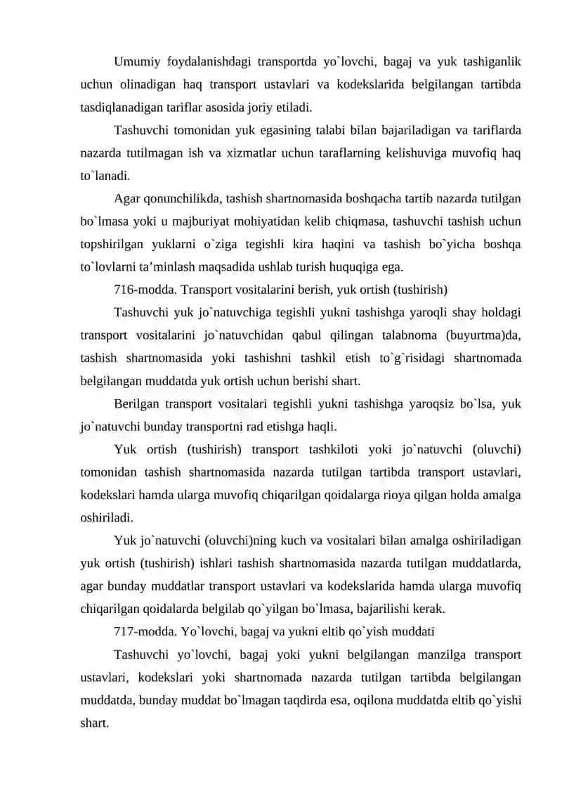 Yo`lovchi, bagaj va yuk tashish 3